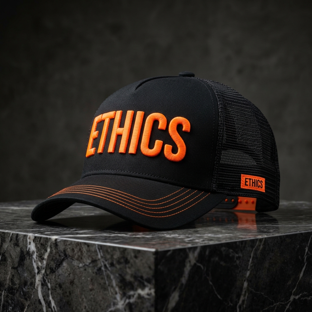 ETHICS 3D Raised Embroidery Trucker Hat